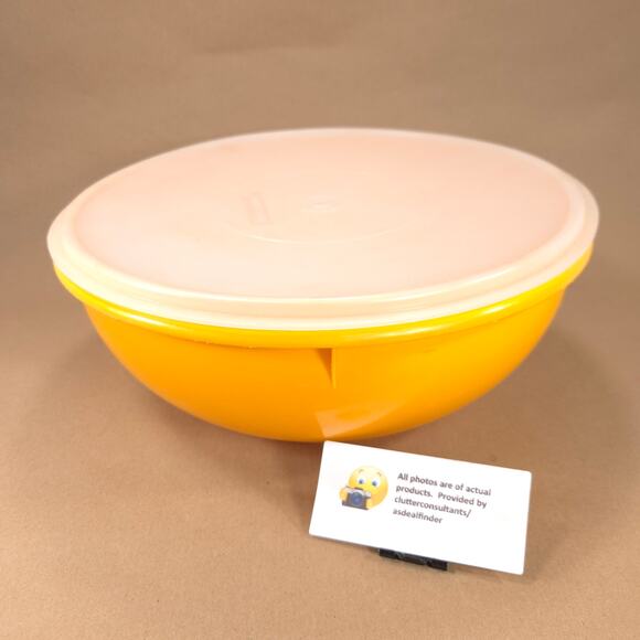 Vintage Tupperware Fix-N-Mix Bowl Sunflower Yellow #274 - Picture 1 of 5